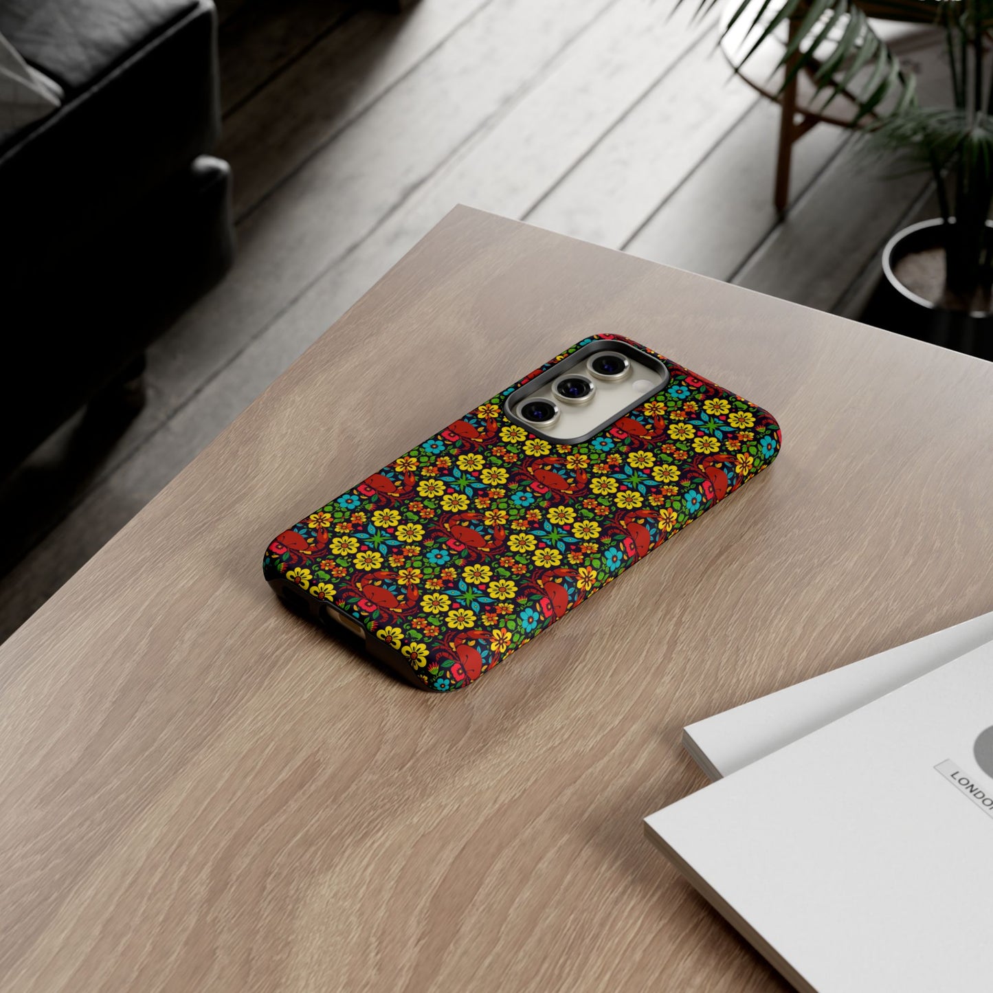 Tough Cases, Cancer, Zodiac v2, Flower Pattern