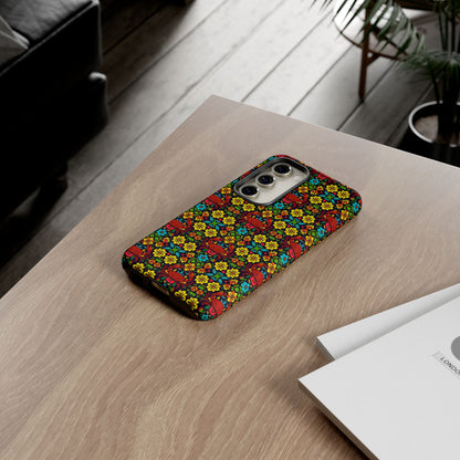 Tough Cases, Cancer, Zodiac v2, Flower Pattern