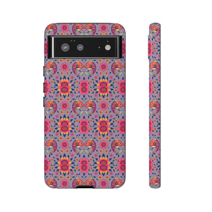 Tough Cases, Pisces, Zodiac v3, Flower Pattern