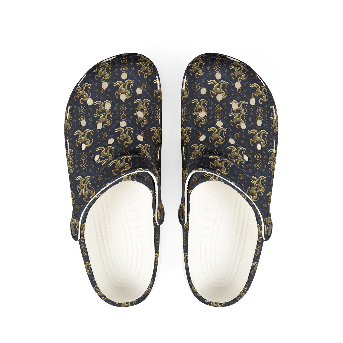 EVA Foam Rubber Shoes, (AOP), Aquarius, Zodiac v1, Pattern