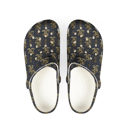 EVA Foam Rubber Shoes, (AOP), Aquarius, Zodiac v1, Pattern