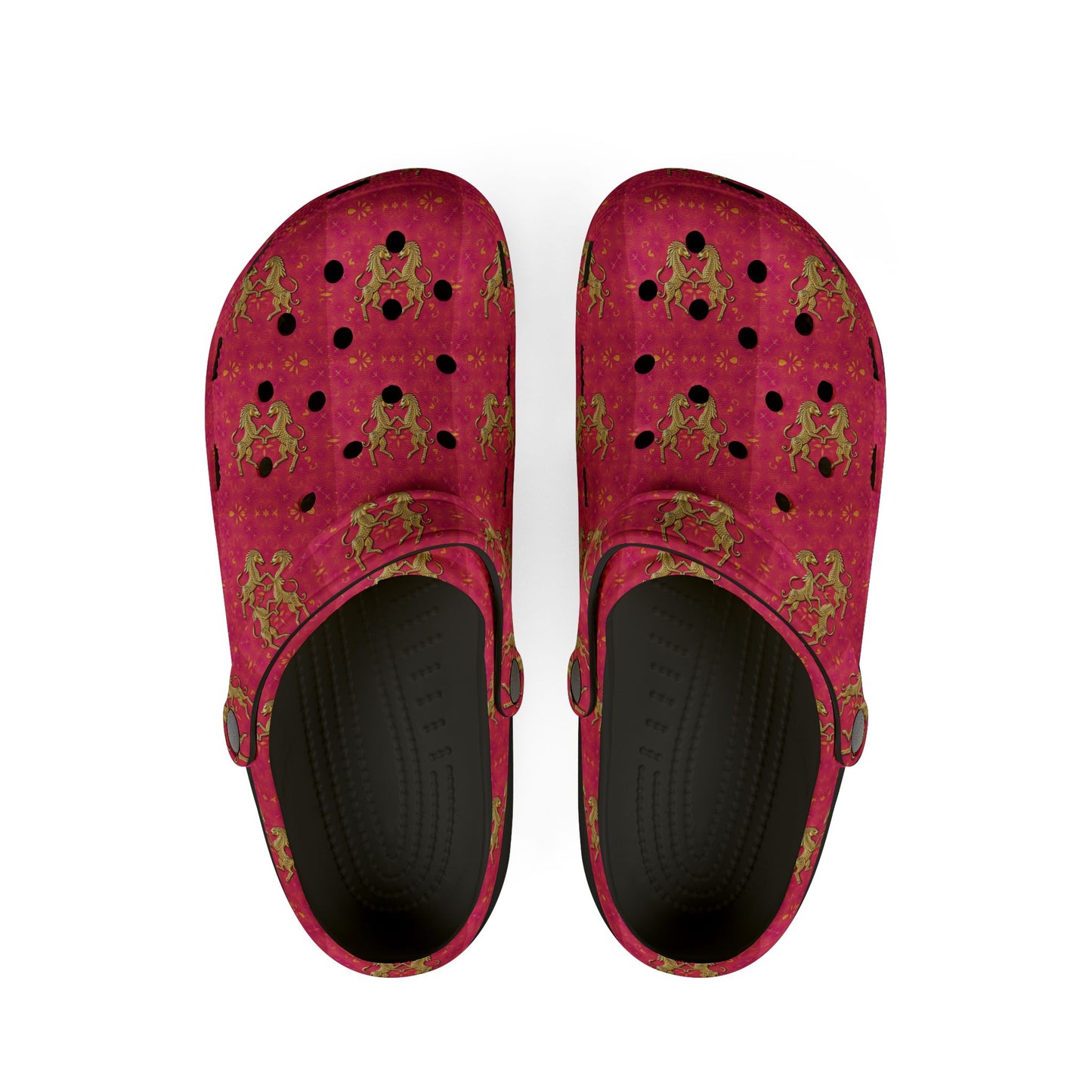 EVA Foam Rubber Shoes, (AOP), Gemini, Zodiac v1, Pattern