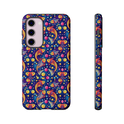 Tough Cases, Pisces, Zodiac, Bubble Pattern