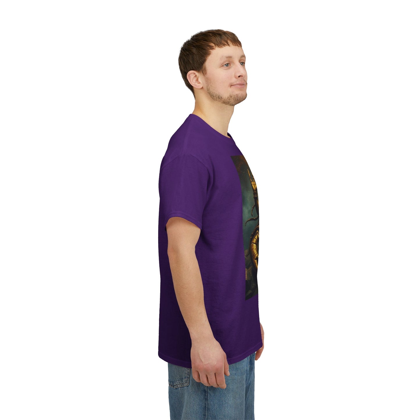 Unisex Heavy Cotton T-Shirt, Desert Scorpio King, Zodiac Design
