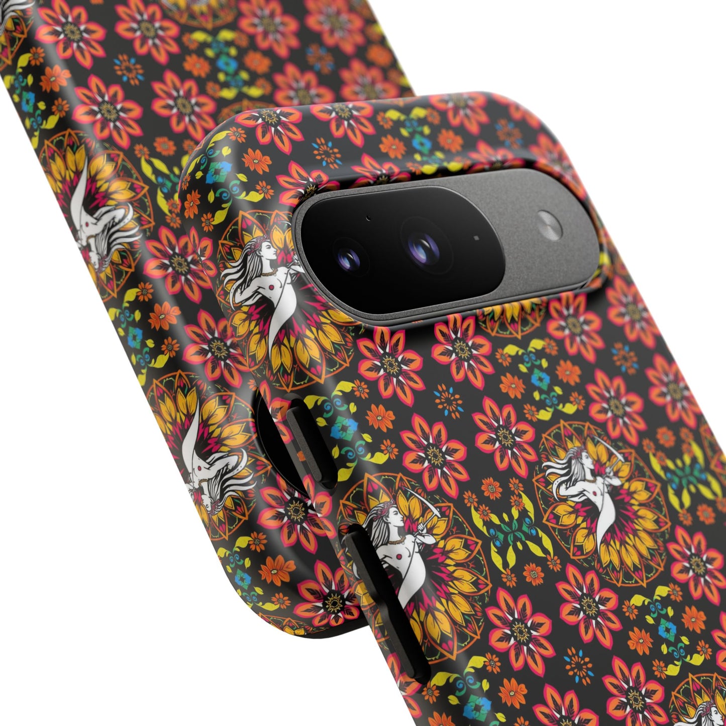 Tough Cases, Sagittarius, Zodiac v2, Flower Pattern