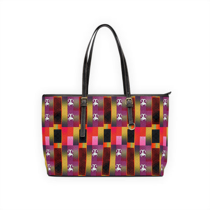 Leather Shoulder Bag, Capricorn, Zodiac v2, Shapes Pattern