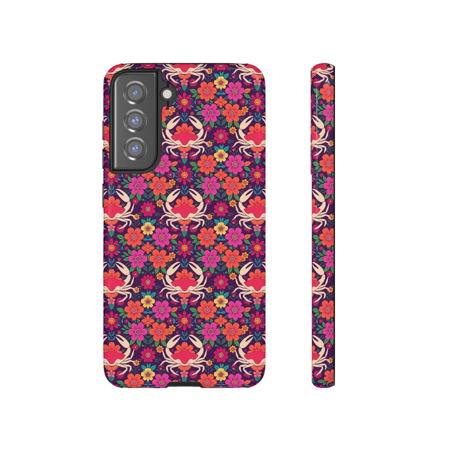 Tough Cases, Cancer, Zodiac v1, Flower Pattern