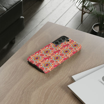 Tough Cases, Leo, Zodiac v1, Flower Pattern