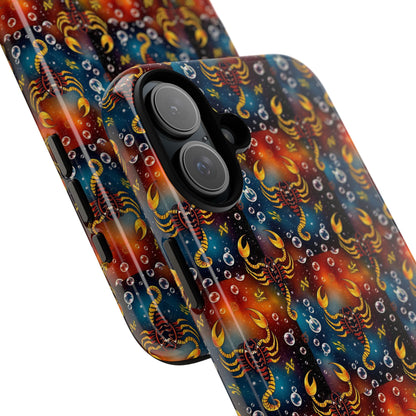 Tough Cases, Scorpio, Zodiac v2, Bubble Pattern