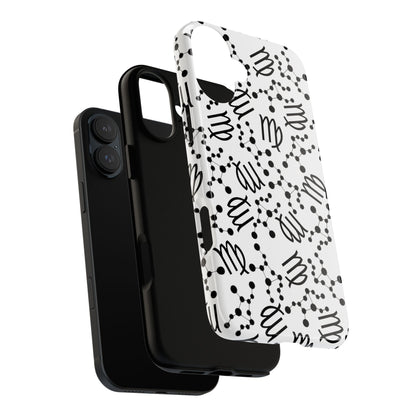 Tough Cases with the Virgo Zodiac sign for iPhone, Samsung Galaxy, and Google Pixel devices