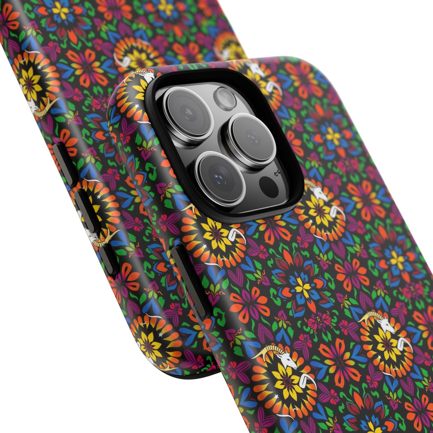 Tough Cases, Capricorn, Zodiac v2, Flower Pattern