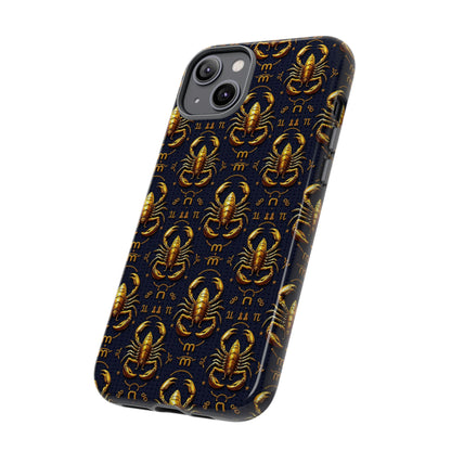 Tough Cases, Scorpio, Zodiac, Metal Pattern
