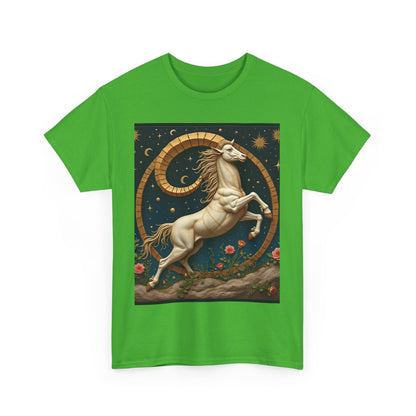 Unisex Heavy Cotton T-Shirt, Aries Animal. Zodiac Design