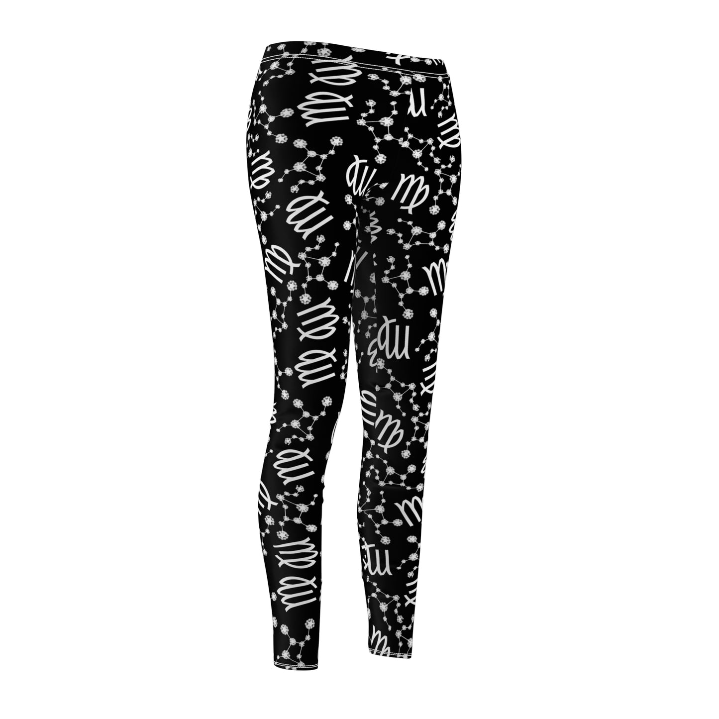 Women's Zodiac Cut & Sew Casual Leggings Virgo Zodiac sign