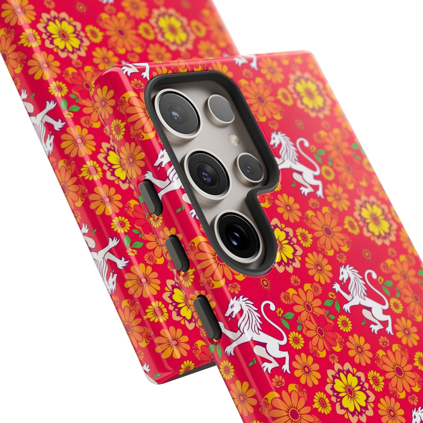 Tough Cases, Leo, Zodiac v4, Flower Pattern