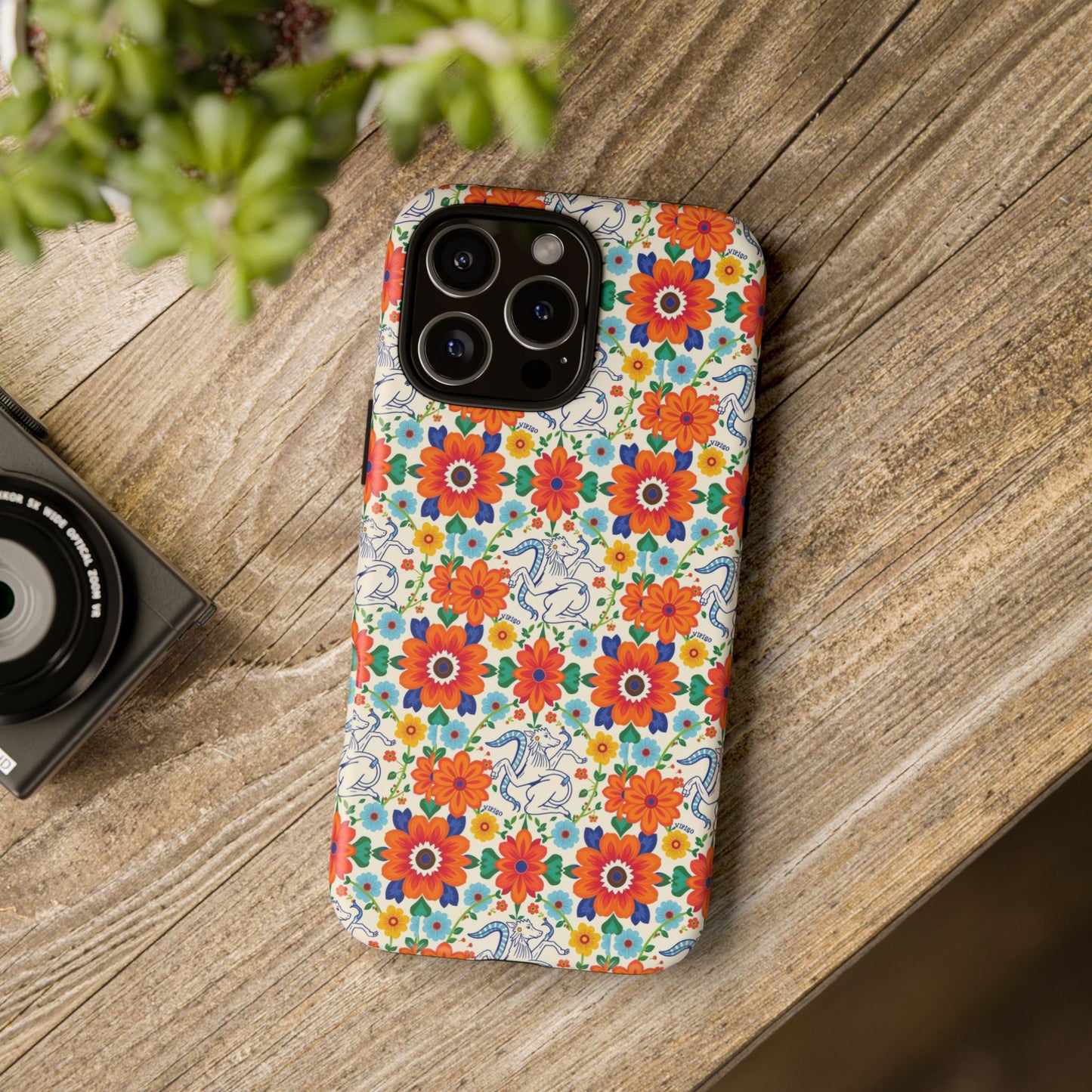 Tough Cases, Virgo, Zodiac v4, Flower Pattern