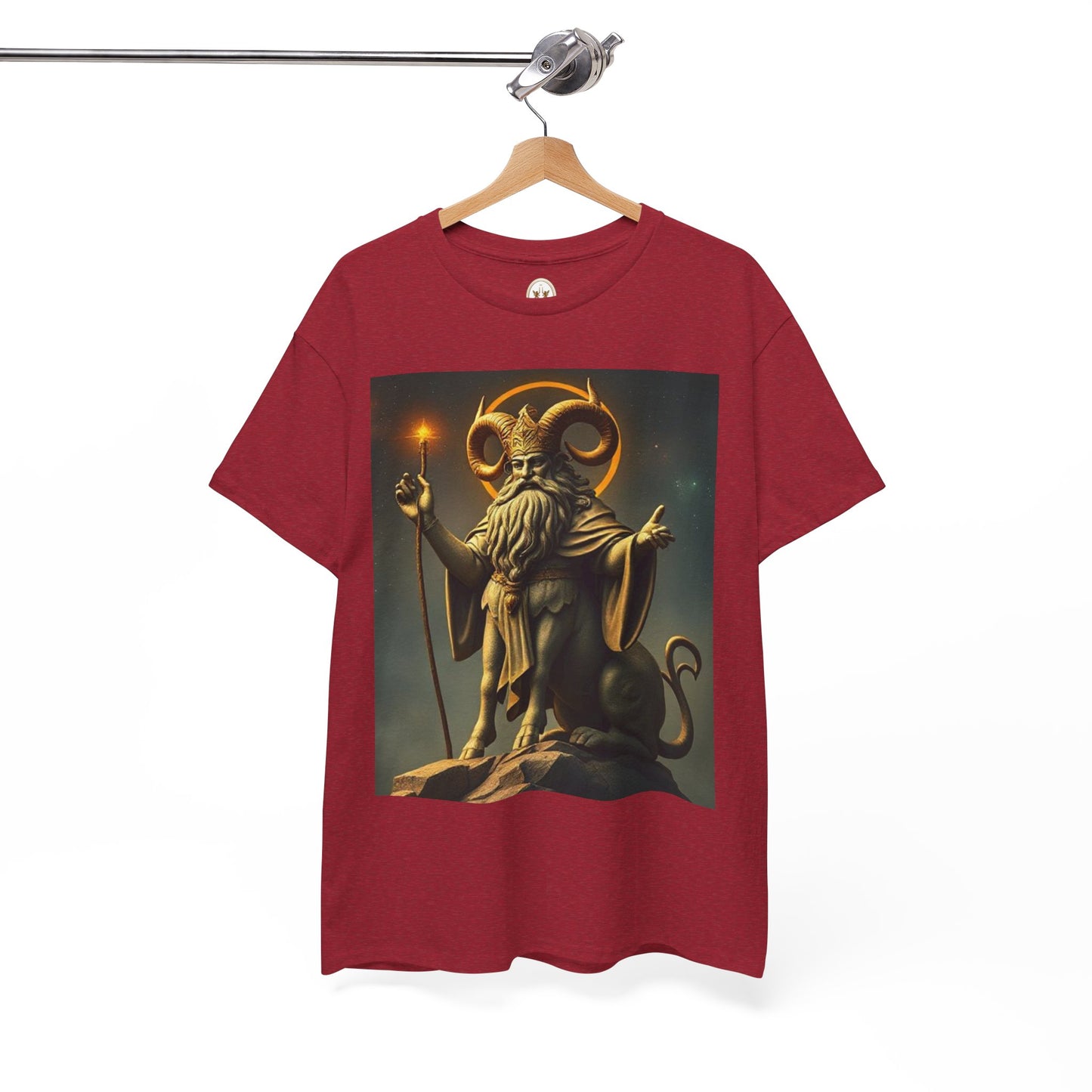 Unisex Heavy Cotton T-Shirt, Taurus God, Zodiac Design
