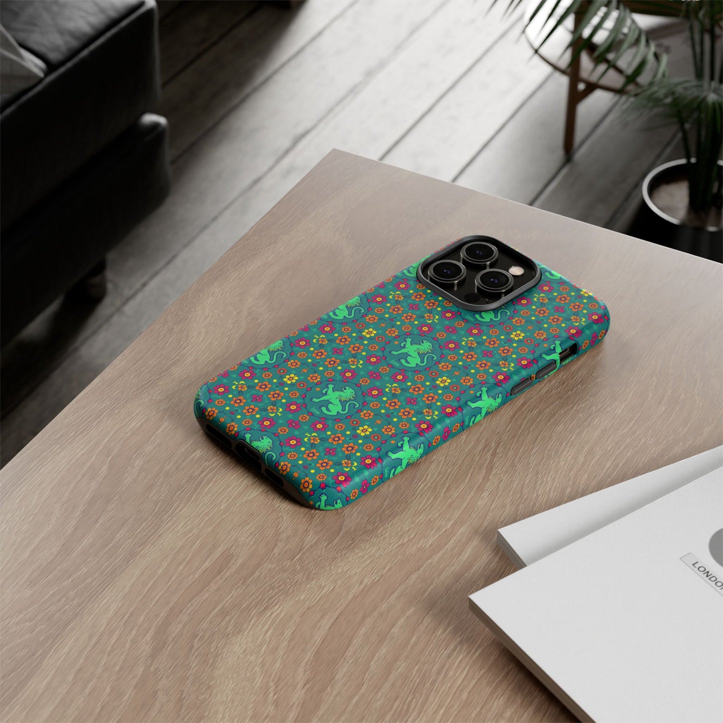 Tough Cases, Leo, Zodiac v3, Flower Pattern
