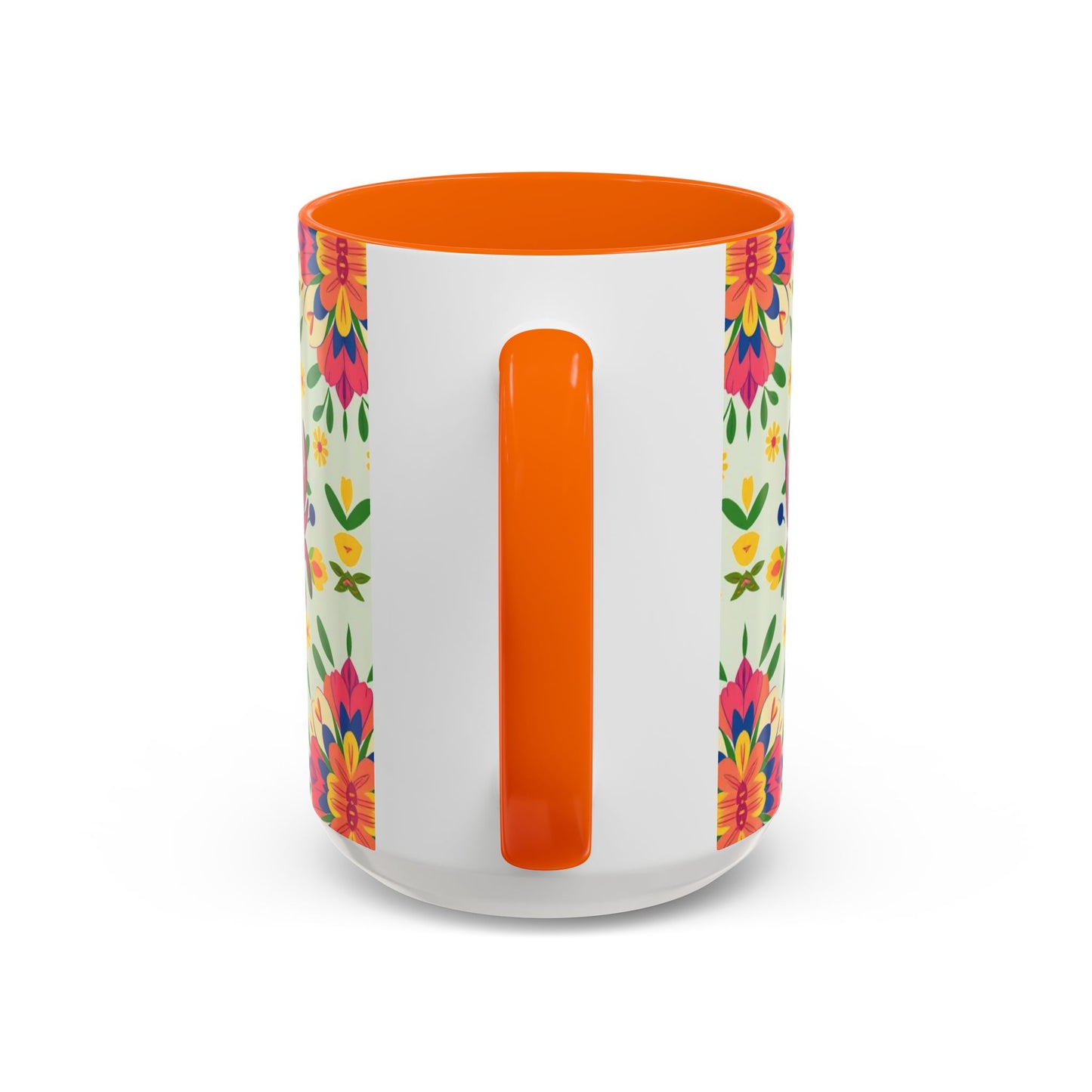 Accent Coffee Mug, Cancer, Zodiac v3, Flower Pattern, (11, 15oz)
