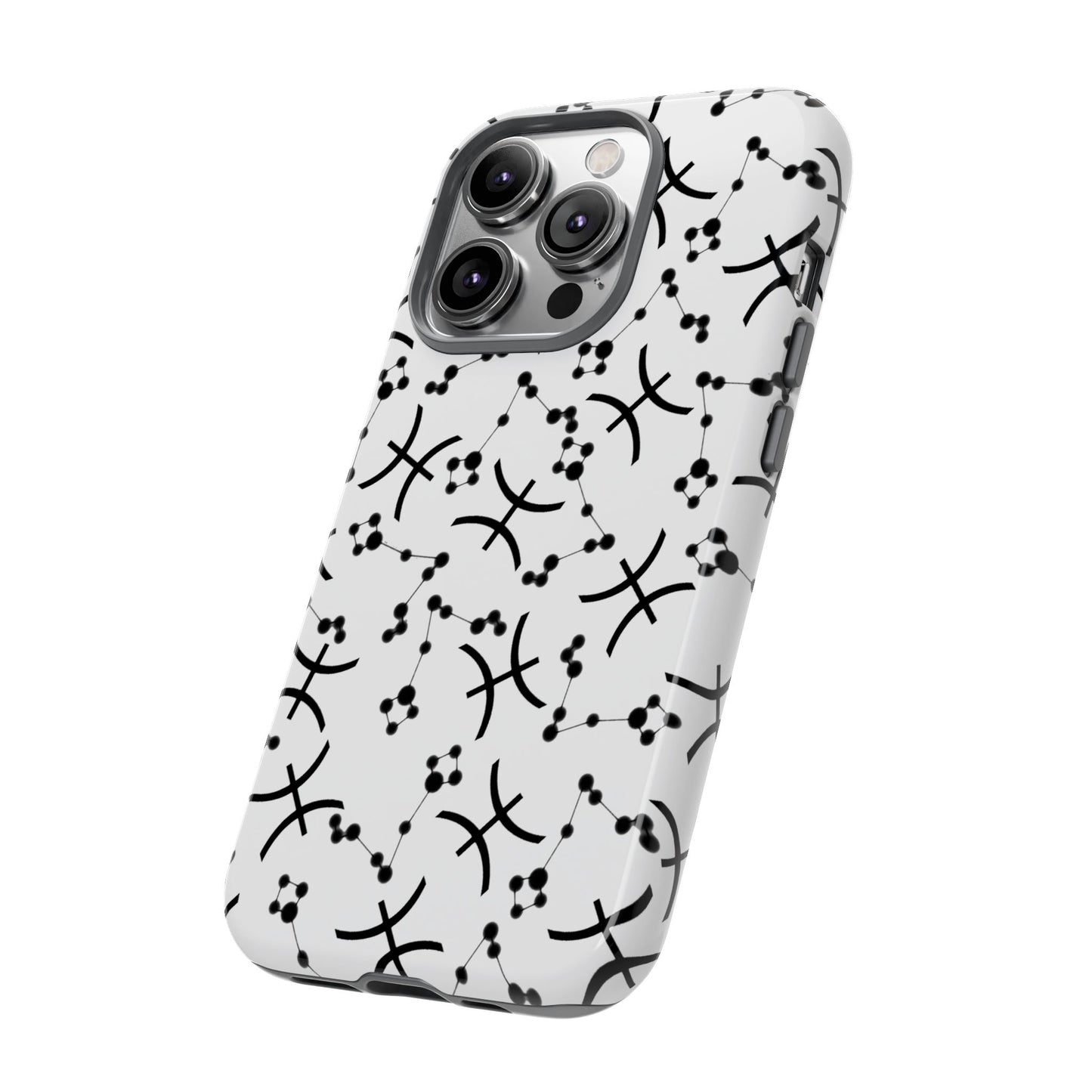Tough Cases with the Pisces Zodiac sign for iPhone, Samsung Galaxy, and Google Pixel devices