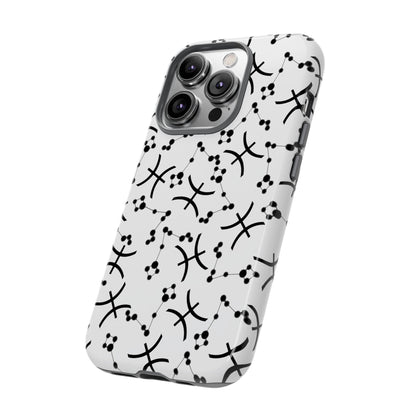 Tough Cases with the Pisces Zodiac sign for iPhone, Samsung Galaxy, and Google Pixel devices