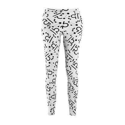 Women's Zodiac Cut & Sew Casual Leggings Libra Zodiac sign