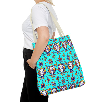 Tote Bag (AOP), Leo, Zodiac v1, Jewel Pattern