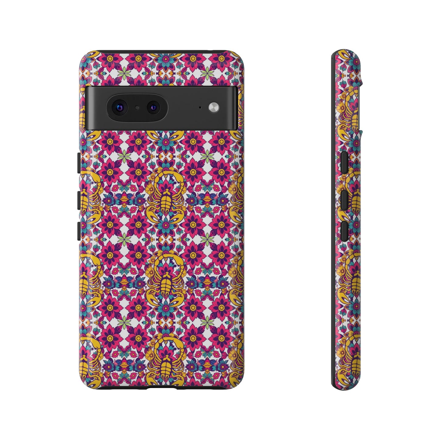 Tough Cases, Scorpio, Zodiac v2, Flower Pattern