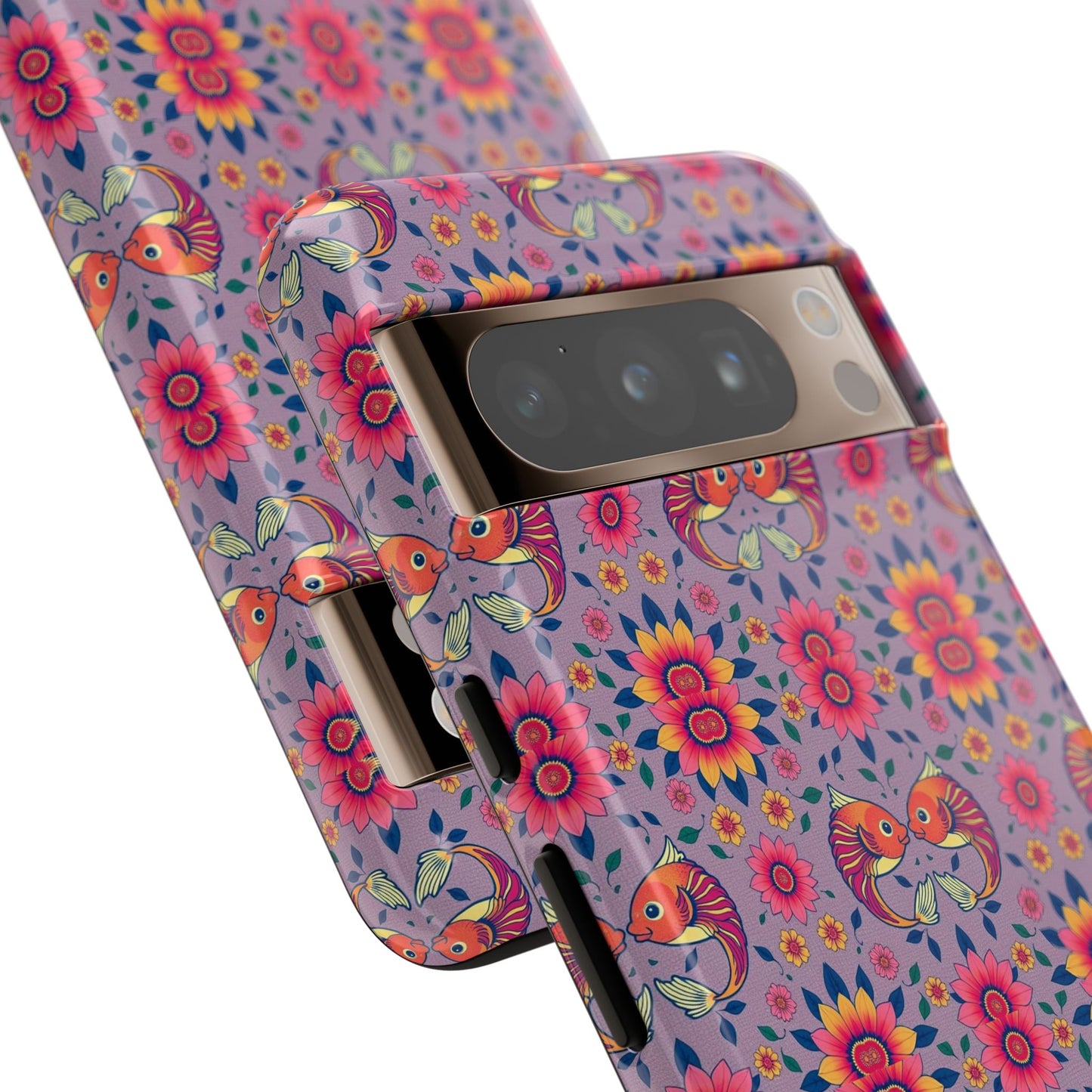 Tough Cases, Pisces, Zodiac v3, Flower Pattern
