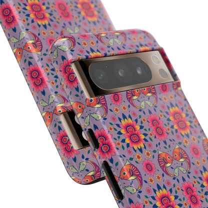 Tough Cases, Pisces, Zodiac v3, Flower Pattern