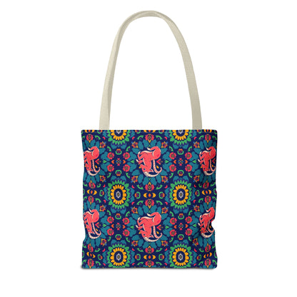 Tote Bag (AOP), Capricorn, Zodiac v1, Flower Pattern