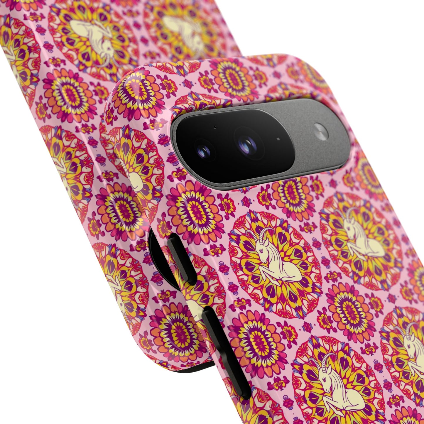 Tough Cases, Capricorn, Zodiac v4, Flower Pattern