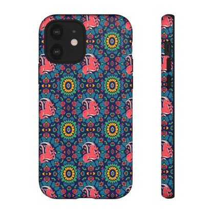 Tough Cases, Capricorn, Zodiac v1, Flower Pattern