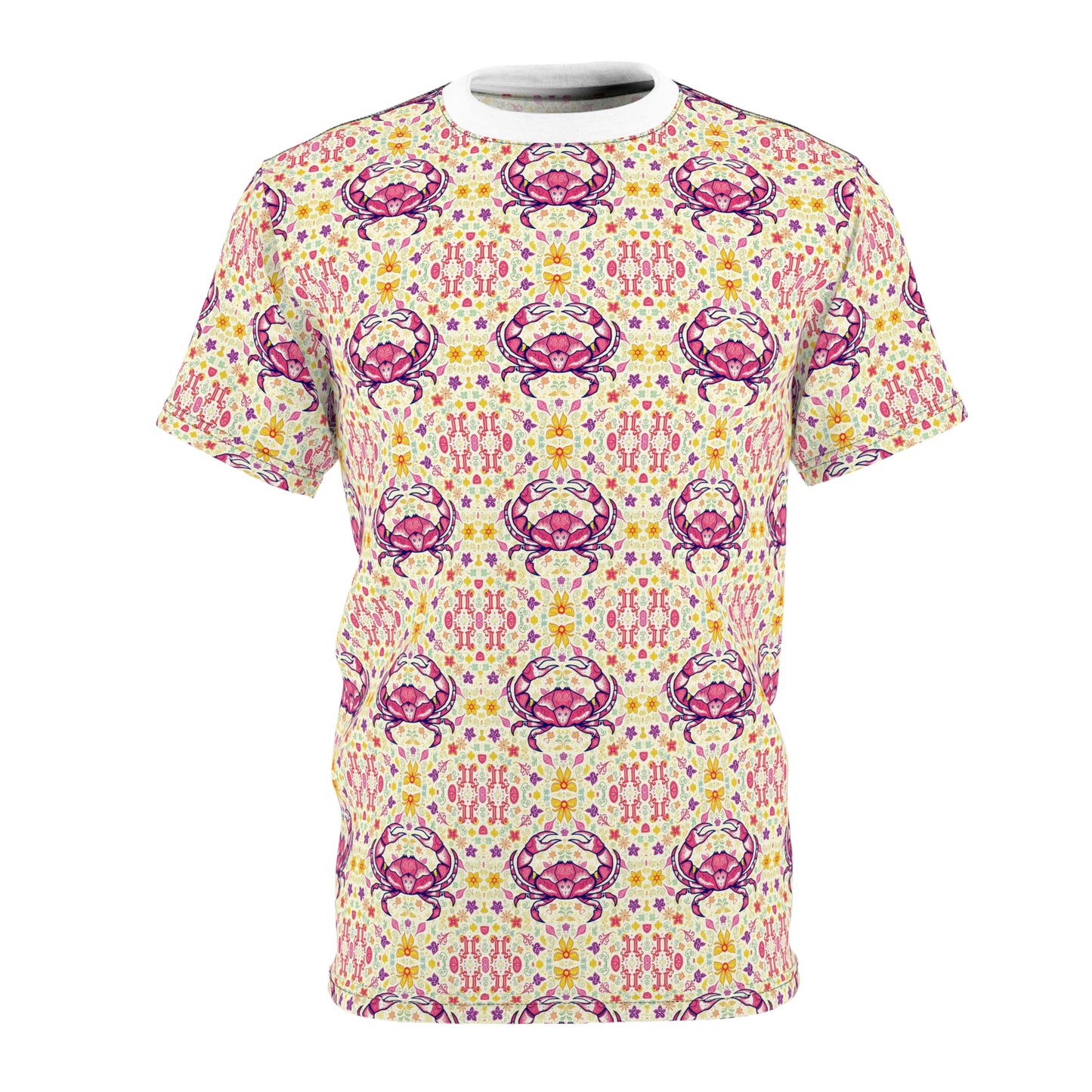 Unisex Cut & Sew T-Shirt, AOP, Cancer, Zodiac, Pattern