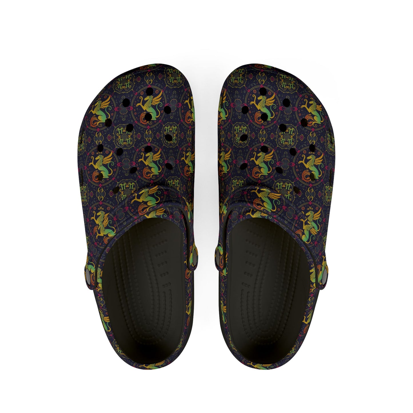 EVA Foam Rubber Shoes, (AOP), Virgo, Zodiac, Pattern