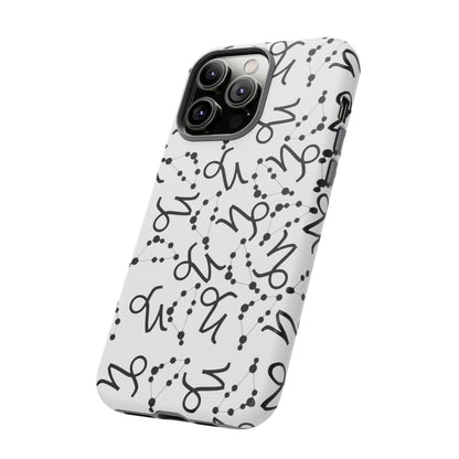Tough Cases with the Capricorn Zodiac sign for iPhone, Samsung Galaxy, and Google Pixel devices