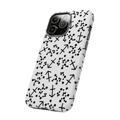 Tough Cases with the Sagittarius Zodiac sign for iPhone, Samsung Galaxy, and Google Pixel devices