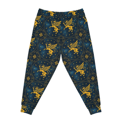 Athletic Joggers, Zodiac Design, Pattern, Virgo, AOP