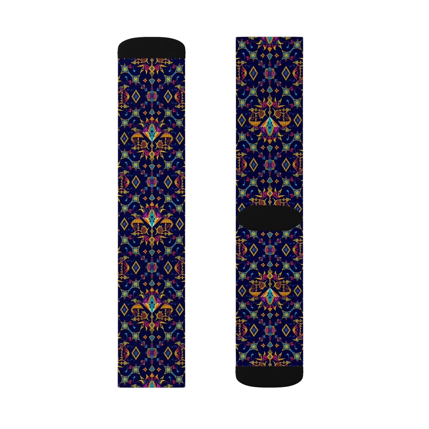Sublimation Socks, Libra, Zodiac v1, Jewel Pattern