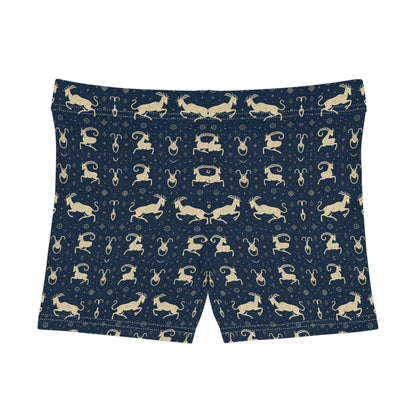Women's Shorts, AOP, Capricorn, Zodiac, Pattern