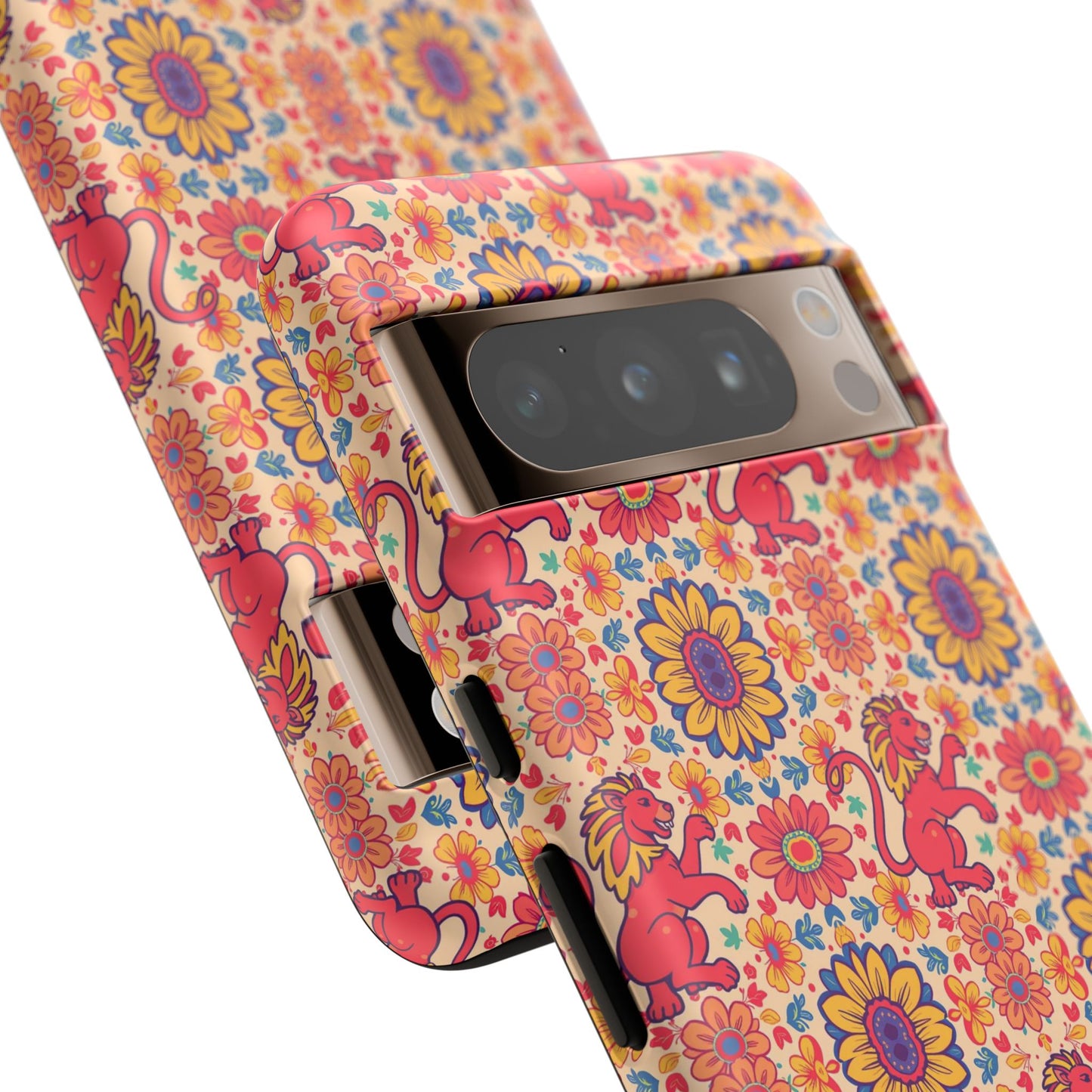 Tough Cases, Leo, Zodiac v1, Flower Pattern