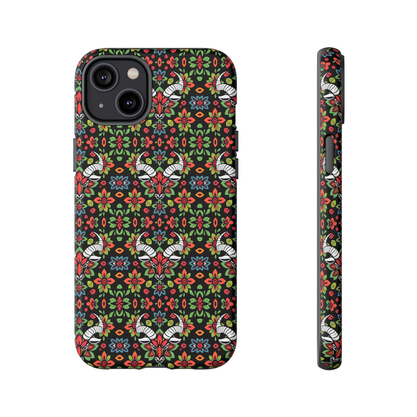 Tough Cases, Taurus, Zodiac v2, Flower Pattern