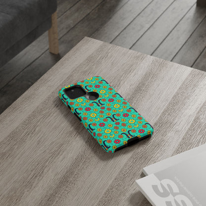 Tough Cases, Aquarius, Zodiac v2, Flower Pattern