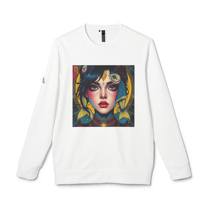 Adidas, Unisex Fleece Crewneck Sweatshirt, Pisces, Pop Art v1, Zodiac