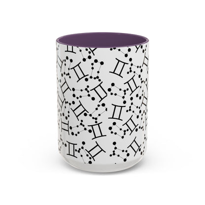 Accent Coffee Mug with the Gemini sign (11, 15oz)
