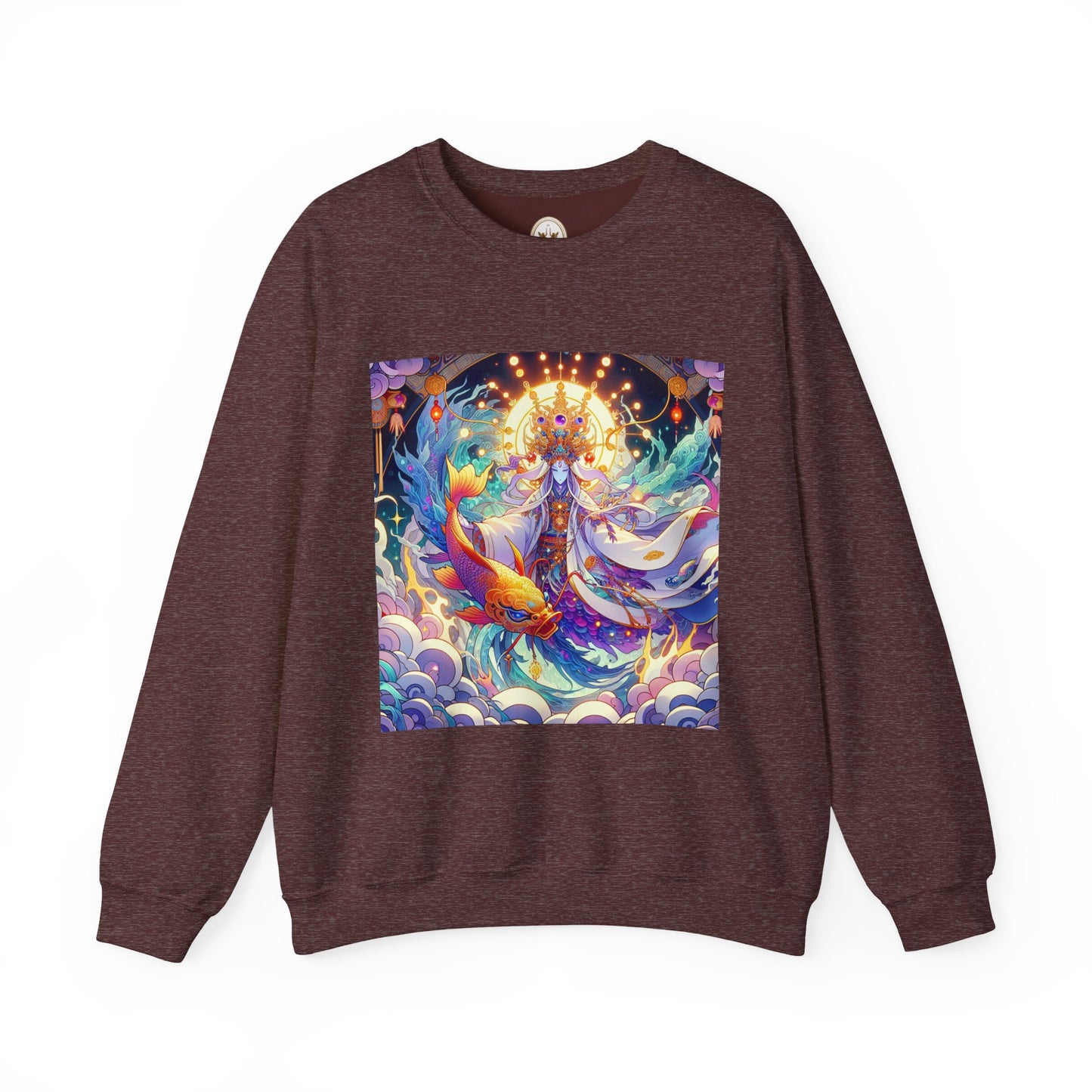 Unisex Heavy Blend™ Crewneck Sweatshirt, Anime Pisces King, Zodiac Design