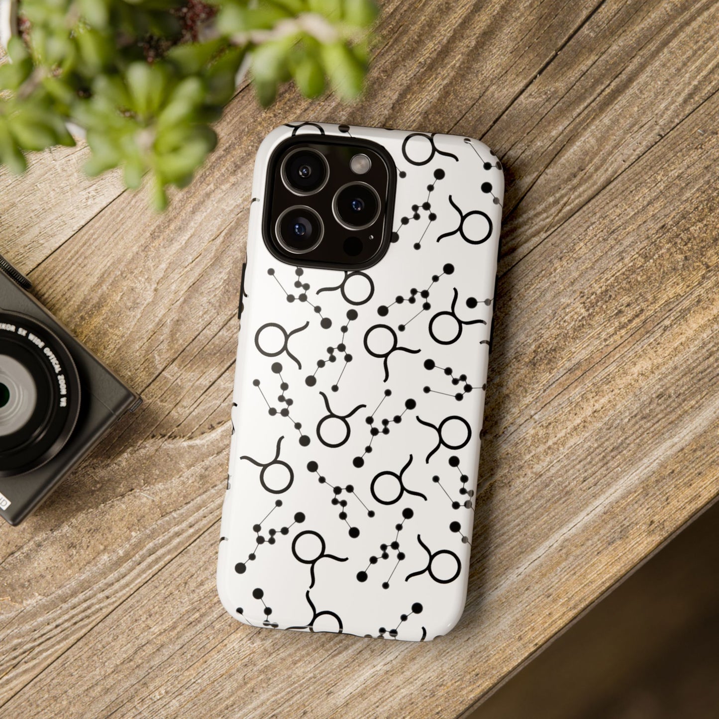 Tough Cases with the Taurus Zodiac sign for iPhone, Samsung Galaxy, and Google Pixel devices
