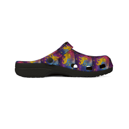 EVA Foam Rubber Shoes, (AOP), Leo, Zodiac v4, Pattern