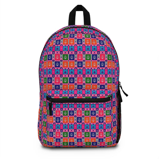 Backpack, Libra, Zodiac v1, Shapes Pattern