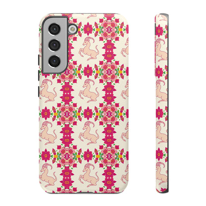 Tough Cases, Capricorn, Zodiac v3, Flower Pattern